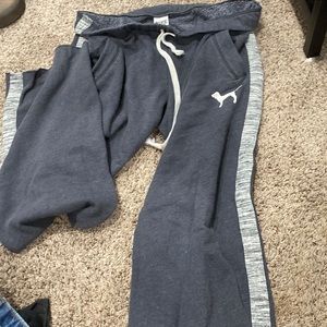 grey PINK sweatpants size small